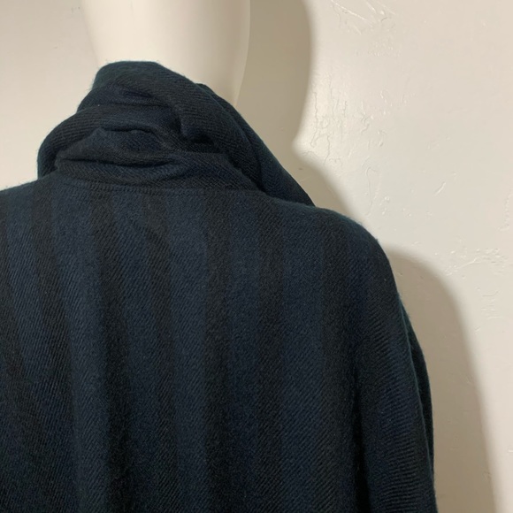 NWT Free People | navy on navy dark fringe cape - Picture 7 of 8